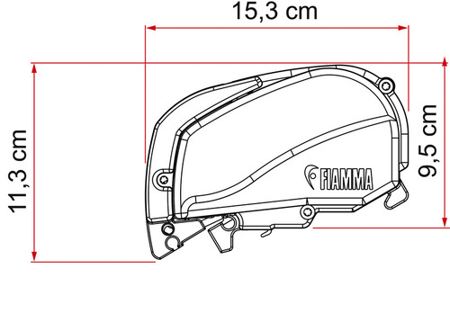 Markíza Fiamma F80 3,2m biela royal grey