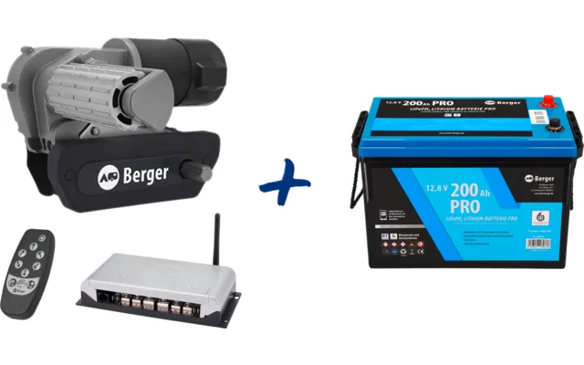 B001045 Set Mover Berger Titanium poloautomat + batéria 200Ah LiFePO4