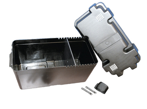 Box na batérie čierny