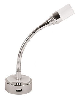 LED lampa 12V/1W Flexi s USB