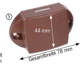 Zámok push lock maxi hnedý