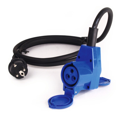 82020 Adapterkábel Schuko CEE 1,5 m 230V rohový