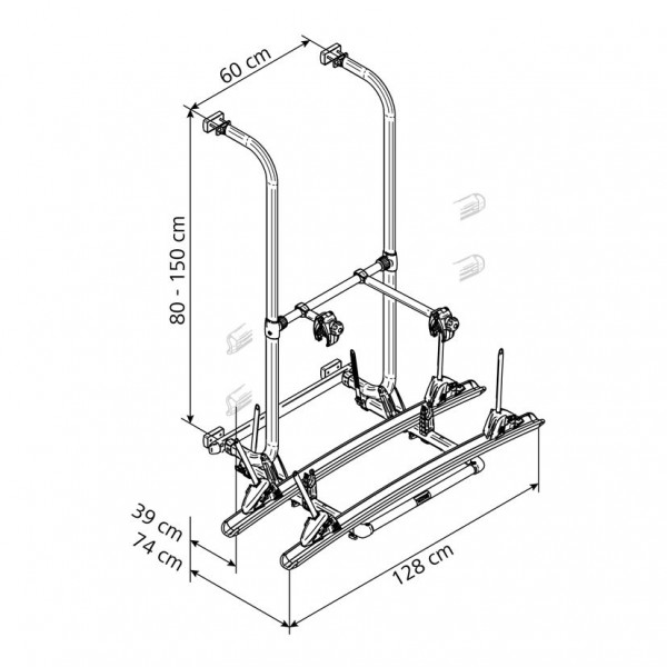 B117550 Thule omnibike elite standard 80-150 cm