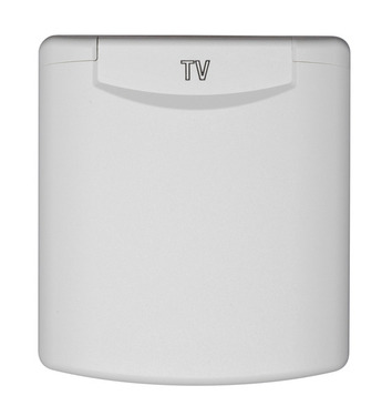 820392 Vonkajšia zásuvka SAT/TV/12V/230V biela