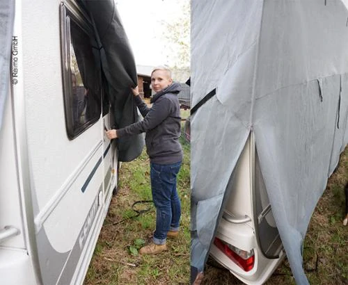 928632 Zakrývacia plachta pre karavan veľkosť 700 - 760 šírka 230cm
