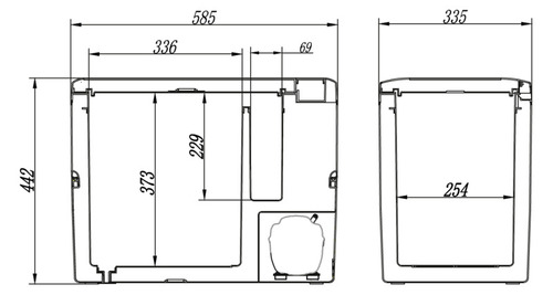 714492 Kompresorová chladnička STYLE'N'COOL 35 L