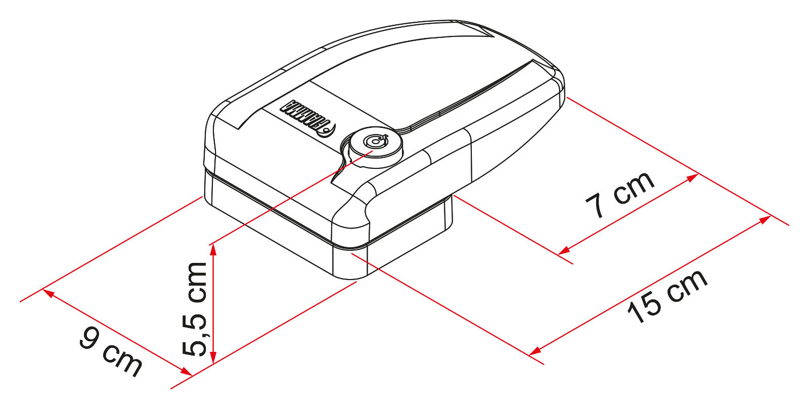 467487 Fiamma safe door frame čierny