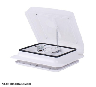 31853 Strešné okno s ventilátorom 12V 280x280mm biele