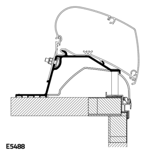 E5488 Adaptér Hobby od r.2014 pre Thule 6300