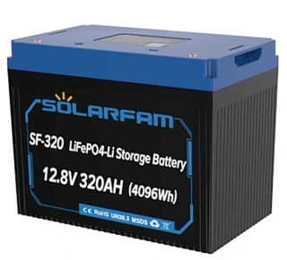 SF128320 Batéria LiFePO4 320 Ah 12,8V s Bluetooth Solarfam
